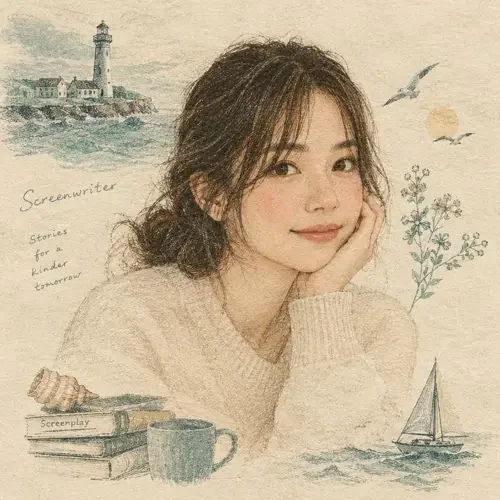 林知夏，创始人与主编剧 的手绘插画头像